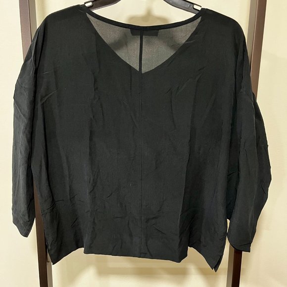 Everlane Silk V-Neck Blouse - Picture 8 of 8